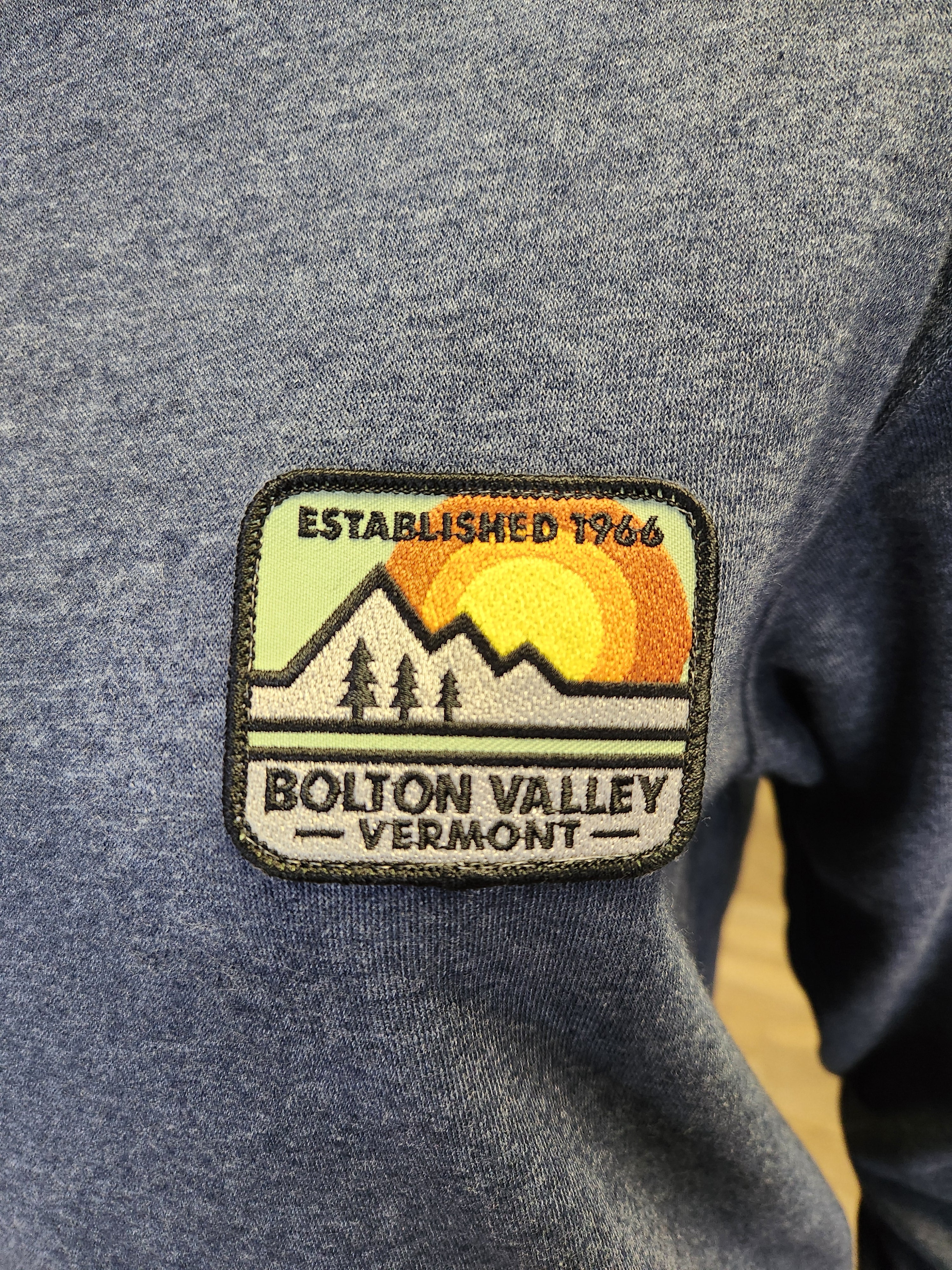 Bolton Valley Striped Crew Neck Sweatshirt