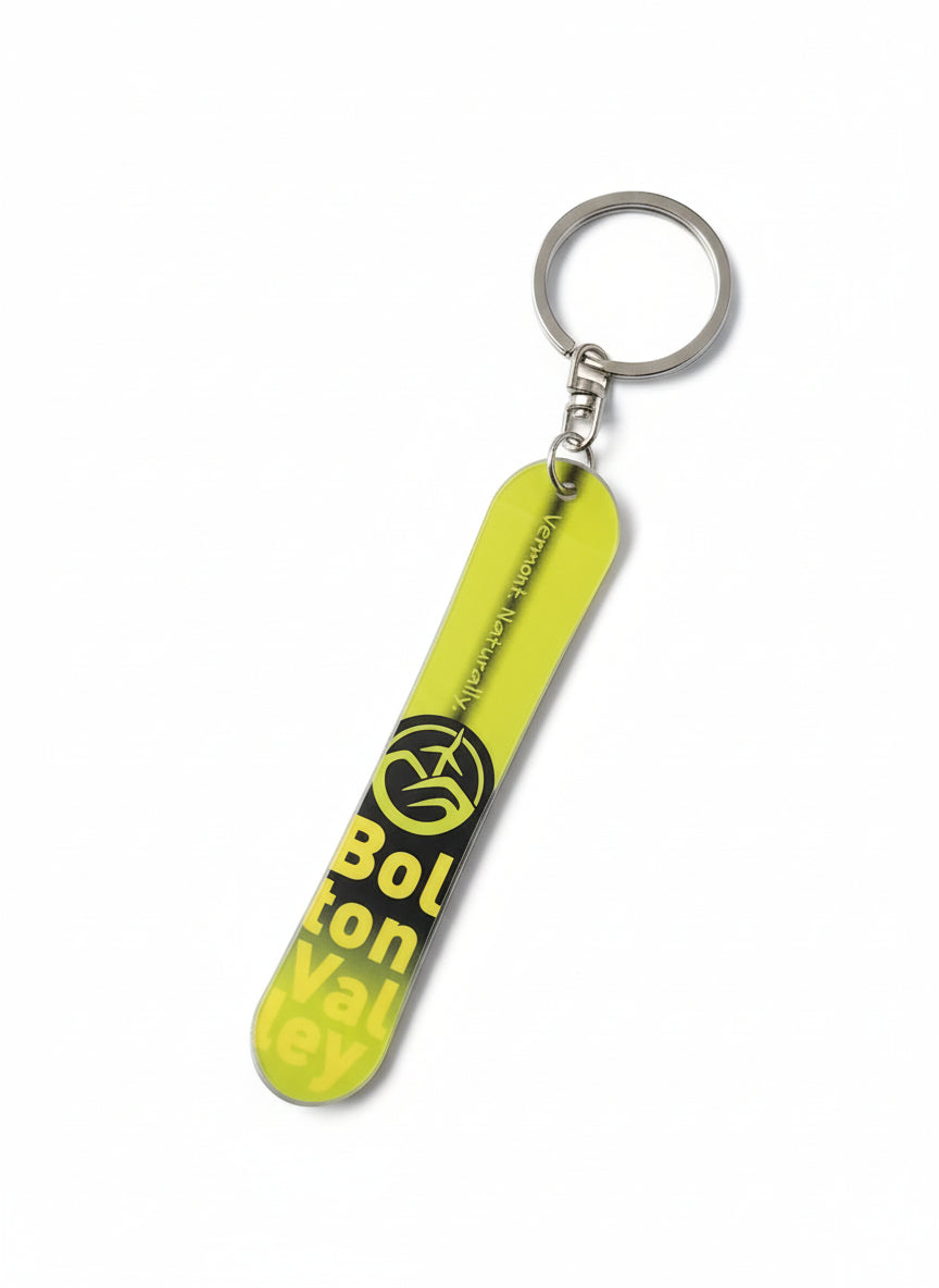 Bolton Valley Snowboard Keychain