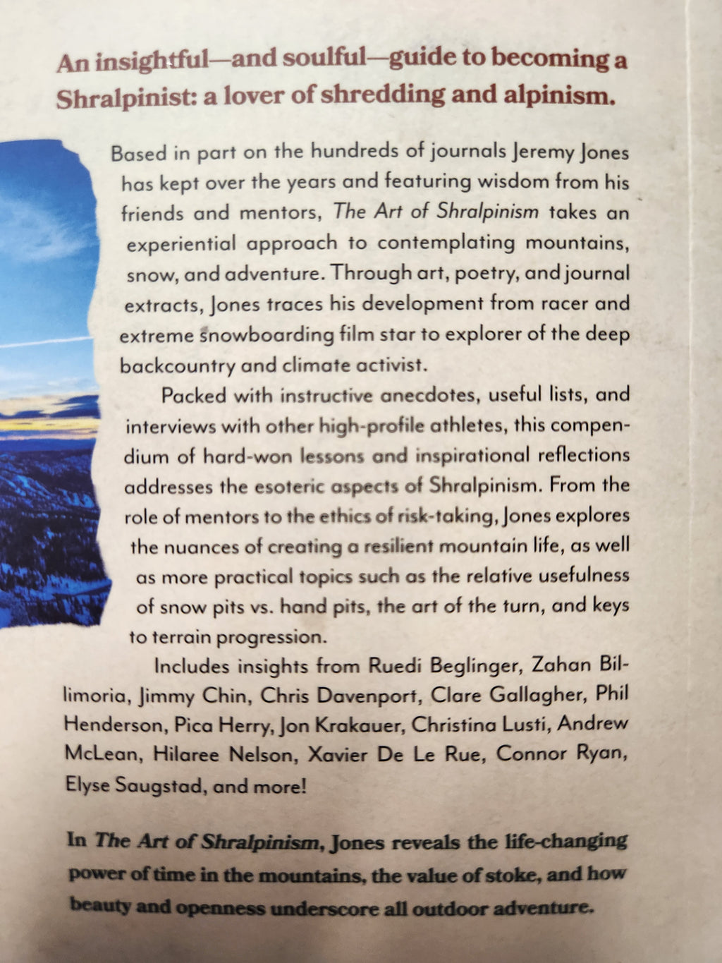 The Art of Shralpinism Book