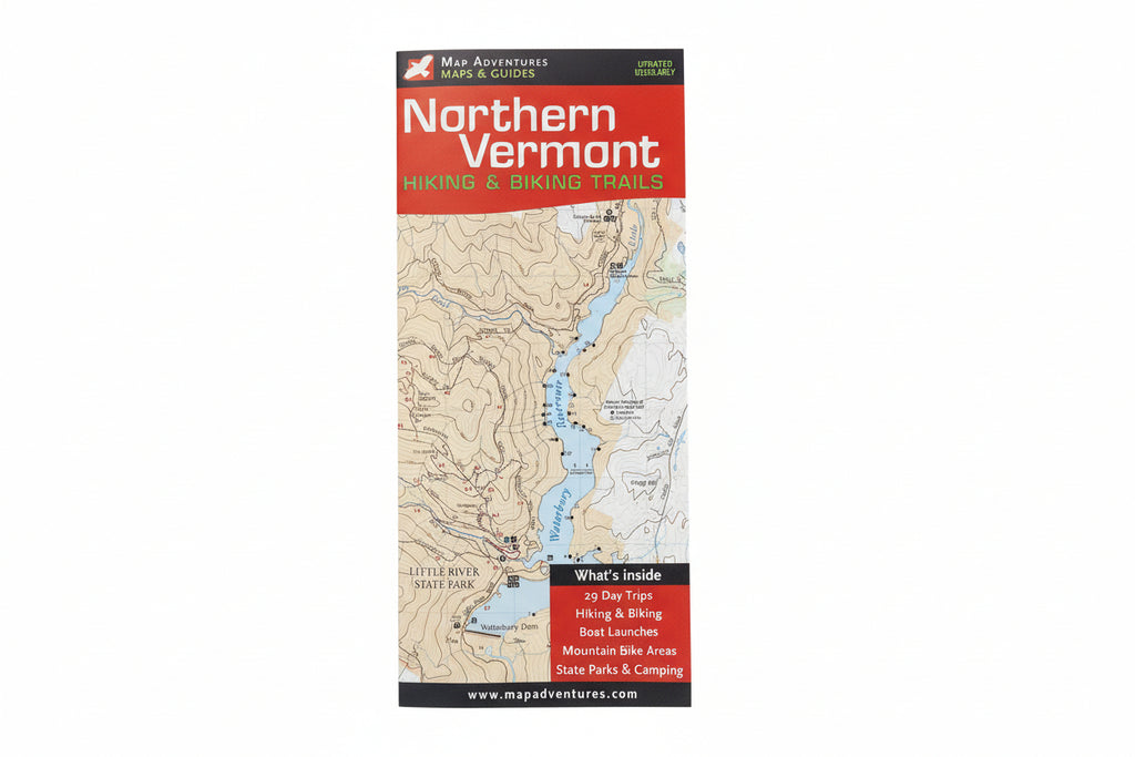 Northern Vermont Hiking & Biking Trails Map