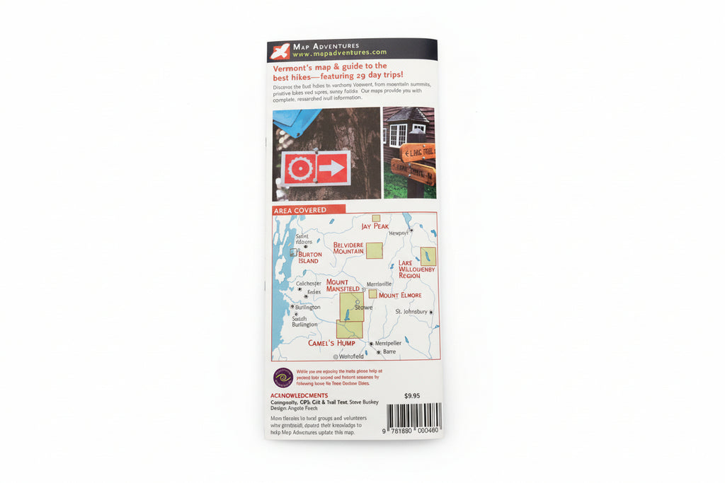 Northern Vermont Hiking & Biking Trails Map