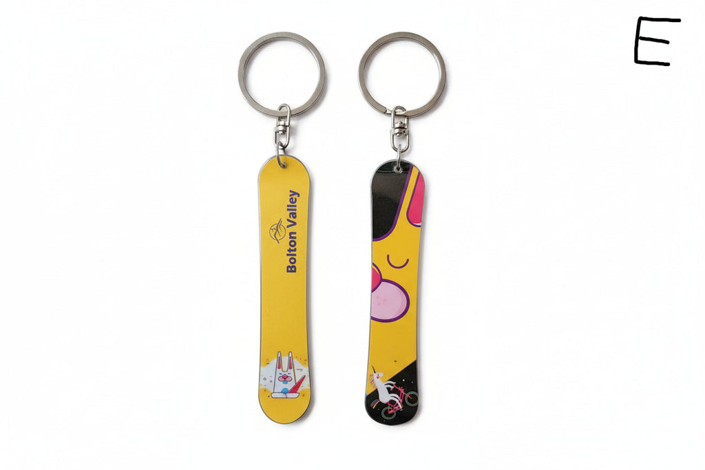 Bolton Valley Snowboard Keychain