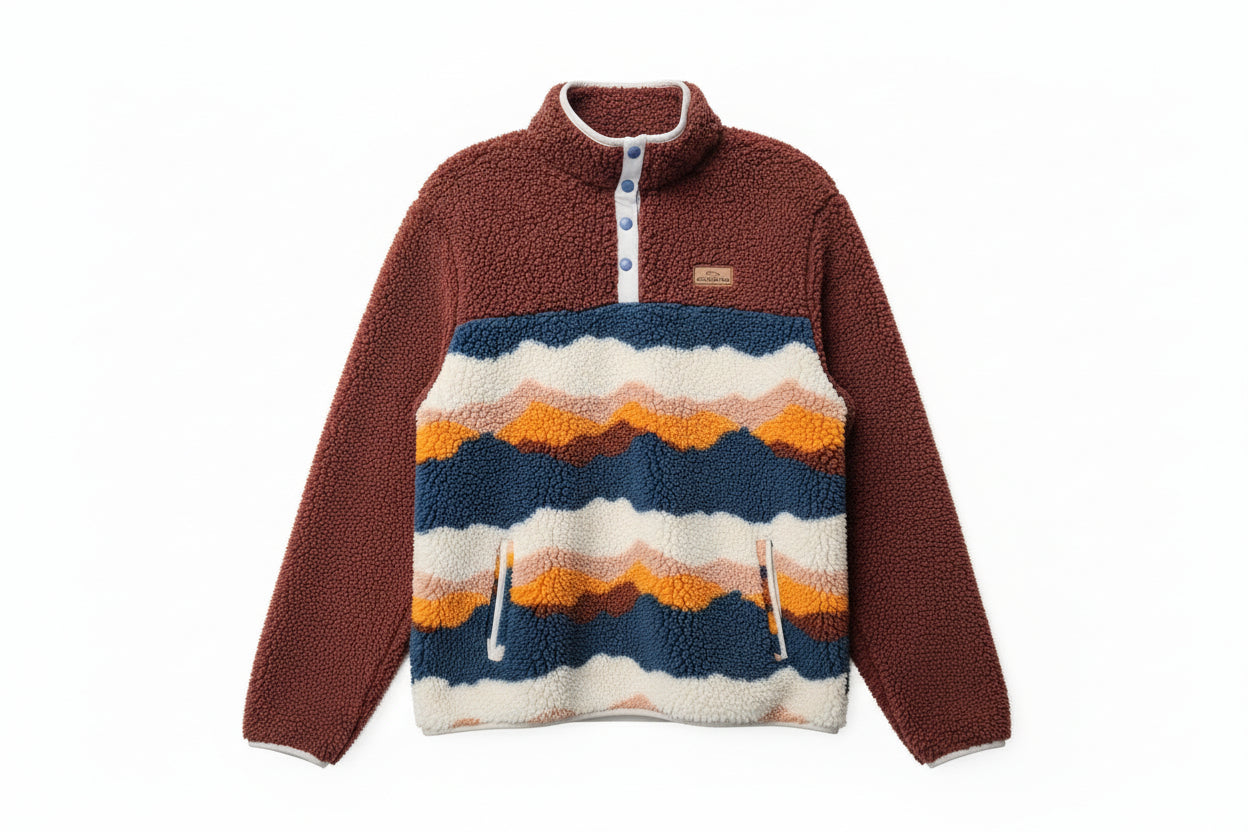 Bolton Valley Sherpa Quarter Button Sweatshirt