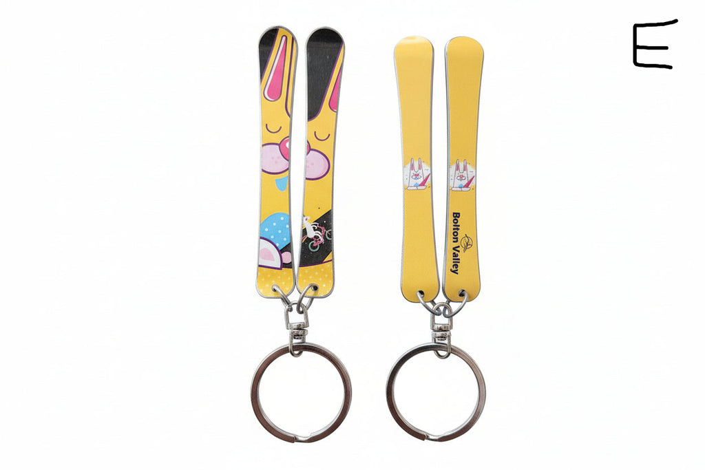 Bolton Valley Skis Keychain