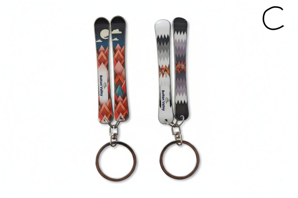 Bolton Valley Skis Keychain