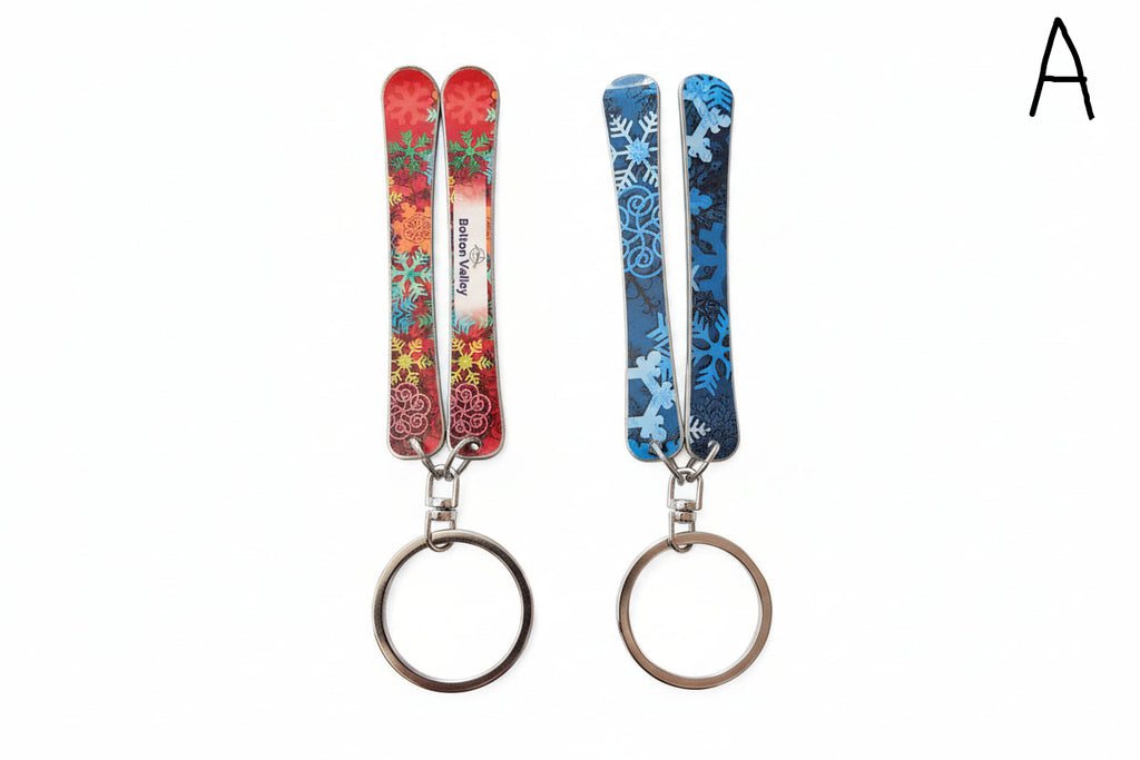 Bolton Valley Skis Keychain