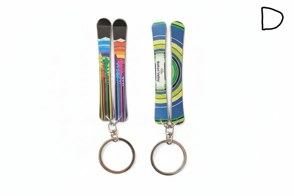 Bolton Valley Skis Keychain